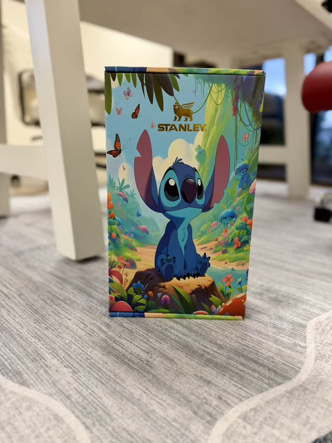 40oz Stanley Tumbler with Stitch Design High Quality Printed Wrap, Custom Kids Water Bottle, Gift Cup